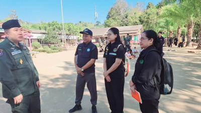 สหกรณ์จังหวัดสำรวจพื้นที่โรงเรียนตำรวจตระเวนชายแดนบ้านปิล๊อกคี่ อำเภอทองผาภูมิ จังหวัดกาญจนบุรี ... พารามิเตอร์รูปภาพ 1